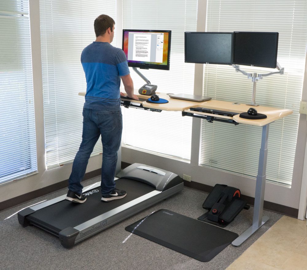 The Quad Modal Office Fitness Dreamstation Sit Stand Walk And Pedal While You Work