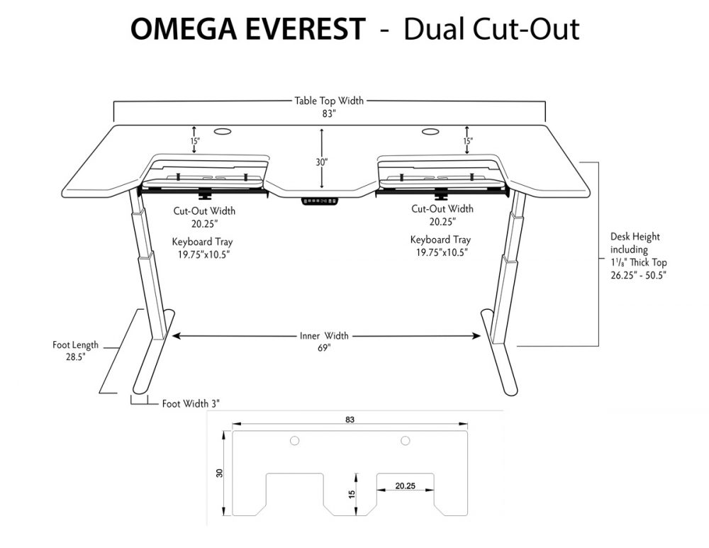 Output platform desk чертежи