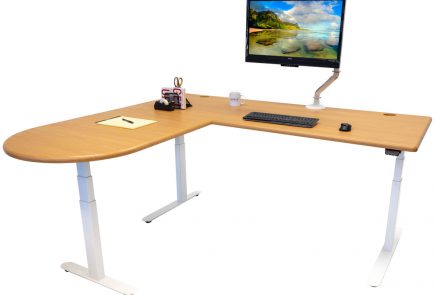 Uplift Curved Corner L Shaped Sit Stand Desk Review