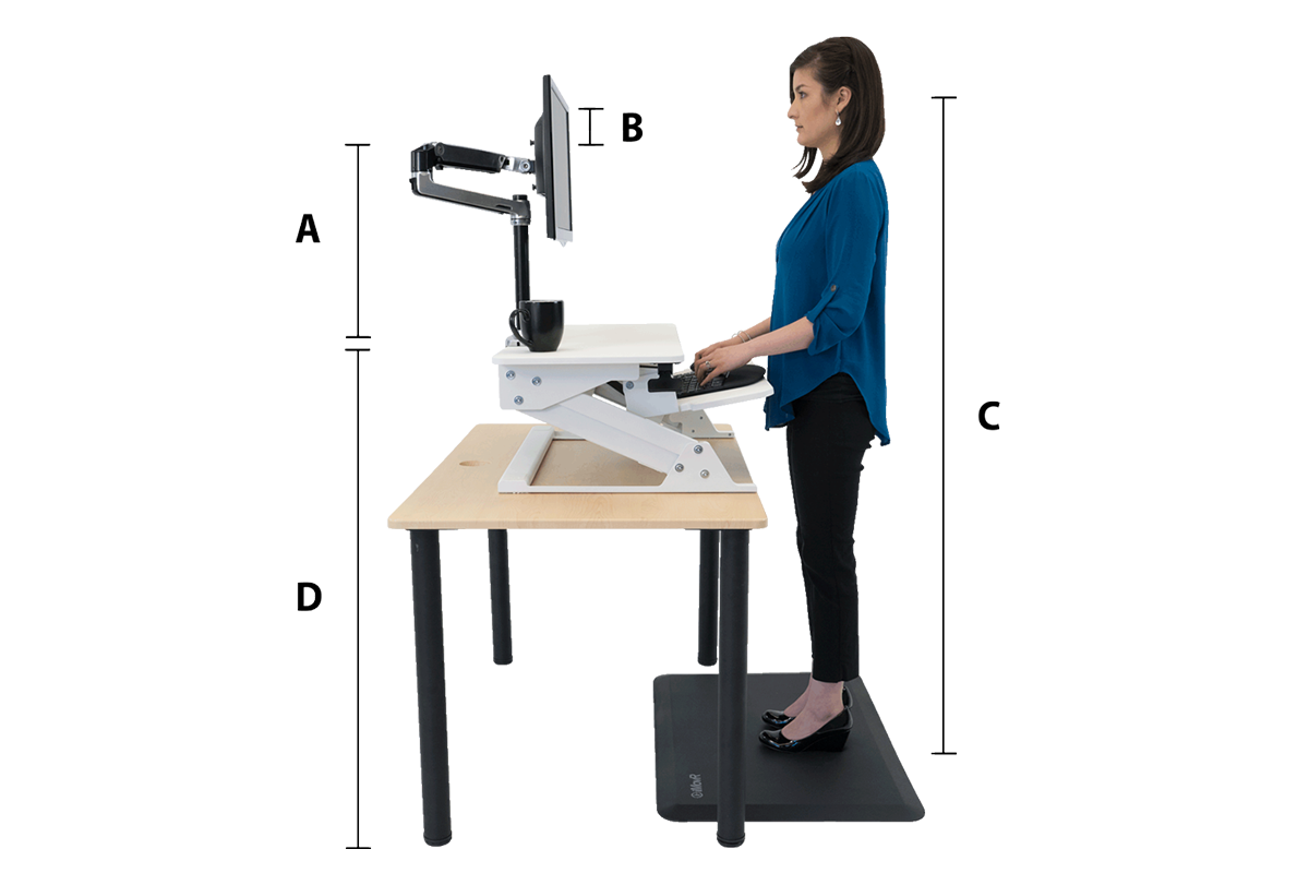 tallest standing desk converter