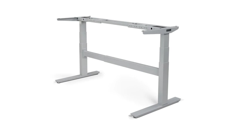 Uplift Desk (42 X 30 Inch) Standing Desk 2-Leg V2 Adjustable Stand Up  C-Frame (Industrial Style), Advanced Keypad, Wire Grommets, Wire Tray,  Rocker Board 