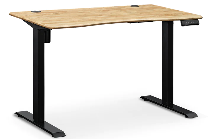  mopio Solid Wood Sterling Electric Height Adjustable Standing  Desk, Sit Stand Desk Workstation, 3 Adjustable Memory Setting and Stand  Alarm 100% Solid Wood (53, Natural) : Home & Kitchen